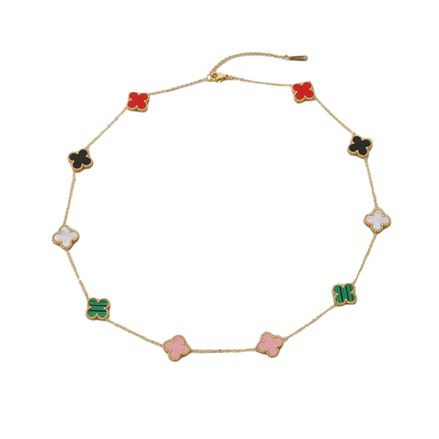 Collar Trebol Completo Mixed