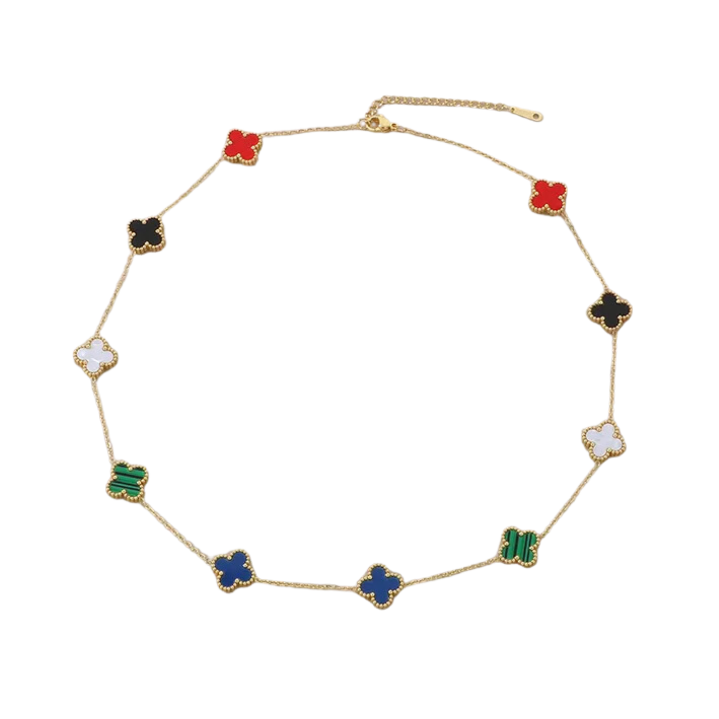 Collar Trebol Completo Mixed