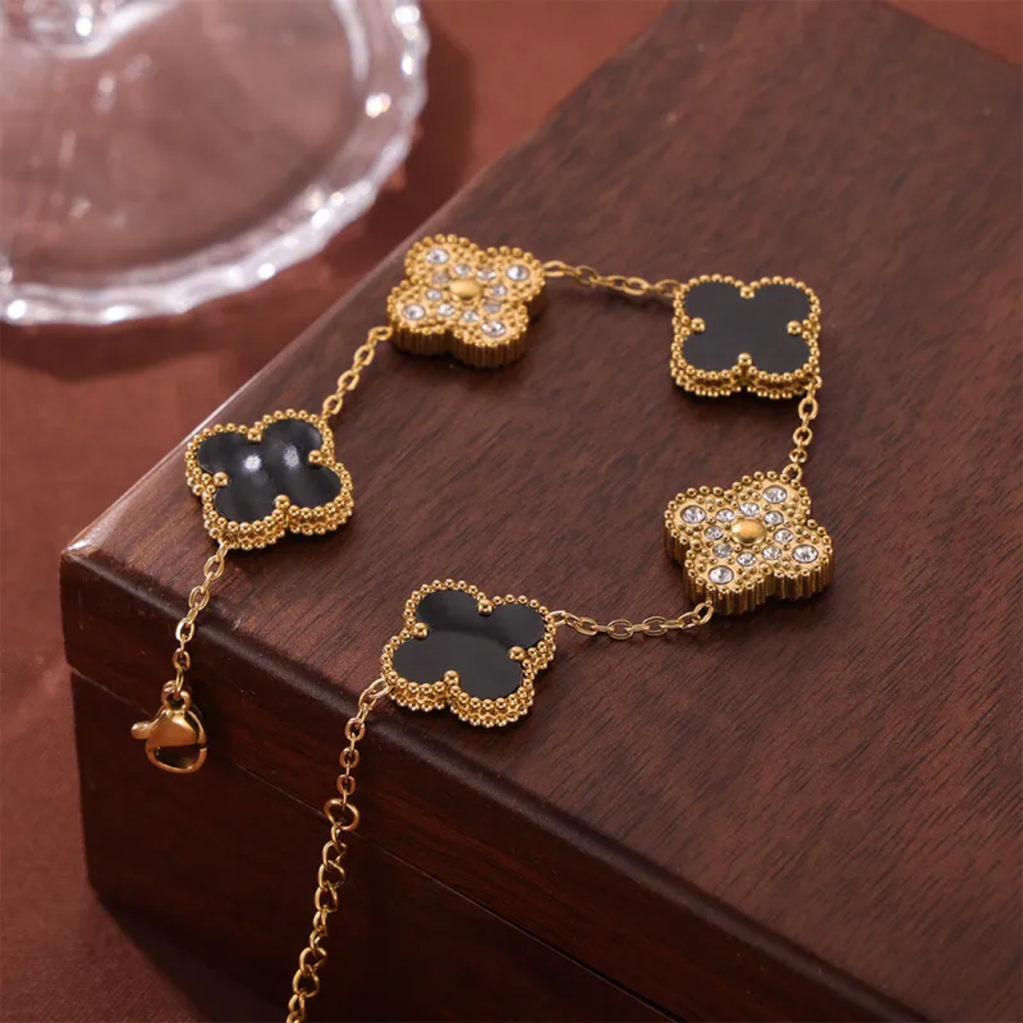Pulsera Trebol Chispa Colores