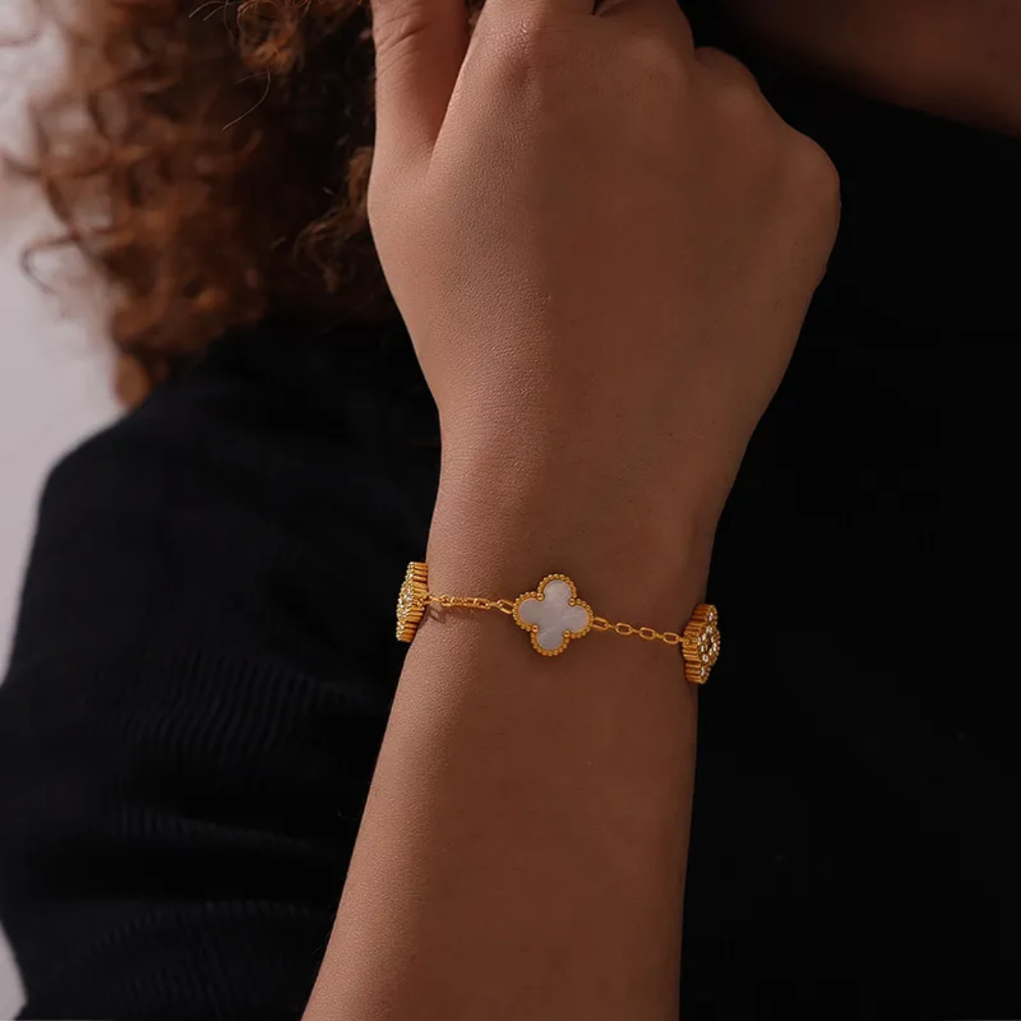 Pulsera Trebol Chispa Colores