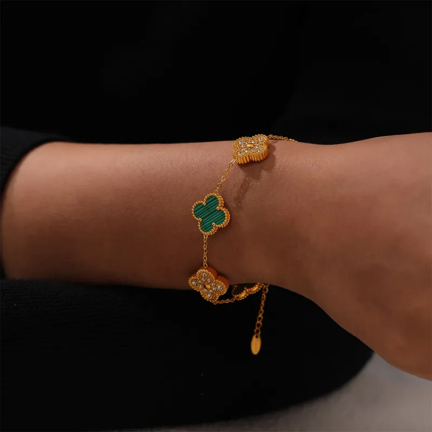 Pulsera Trebol Chispa Colores