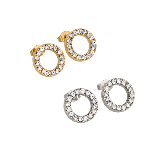Aretes Circulo Zirconias