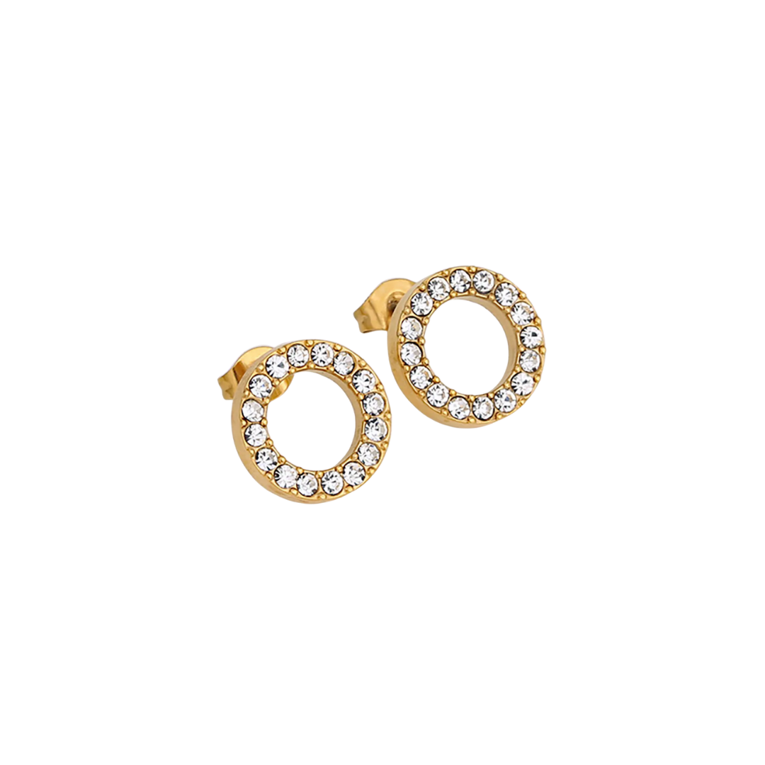 Aretes Circulo Zirconias