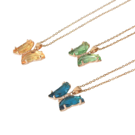 Collar Crystal Butterfly