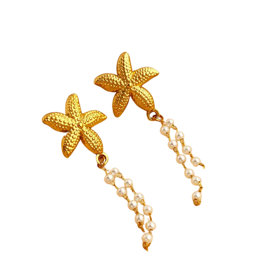 Aretes Star Pearl
