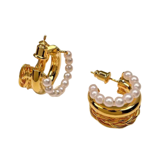 Aretes Triple Hoop