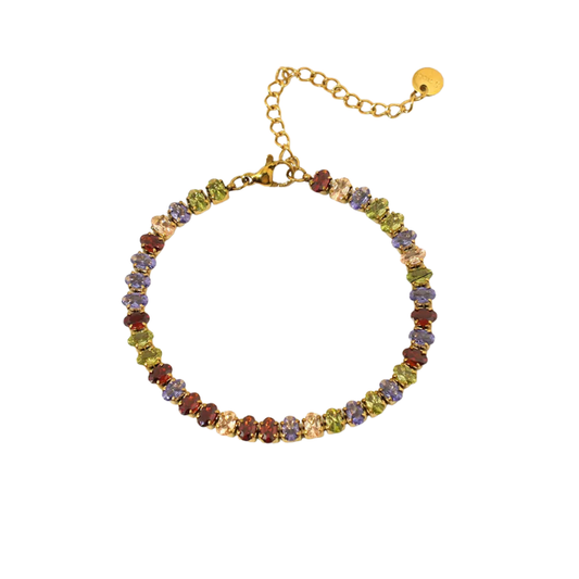 Pulsera Oval Arcoiris