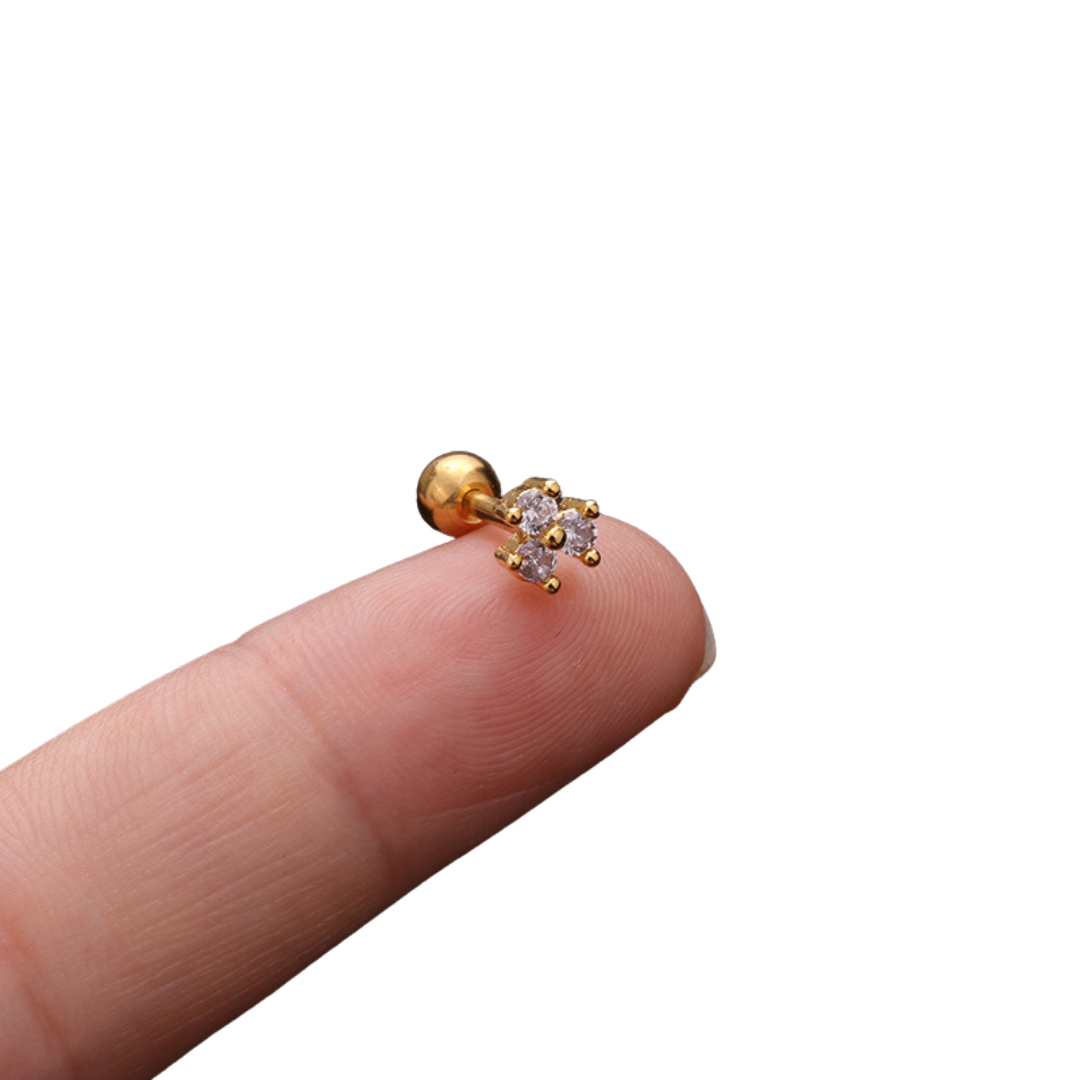 Piercing triangulos zirconias