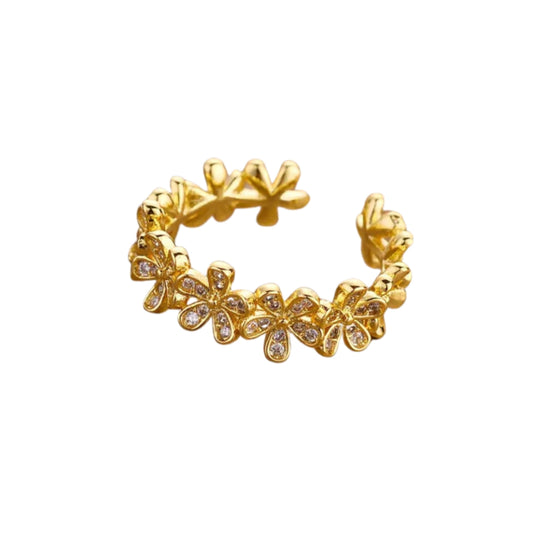 Anillo Flor Sparkle