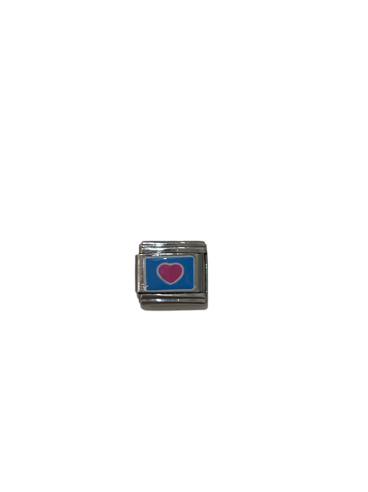 IBP corazón rosa con azul