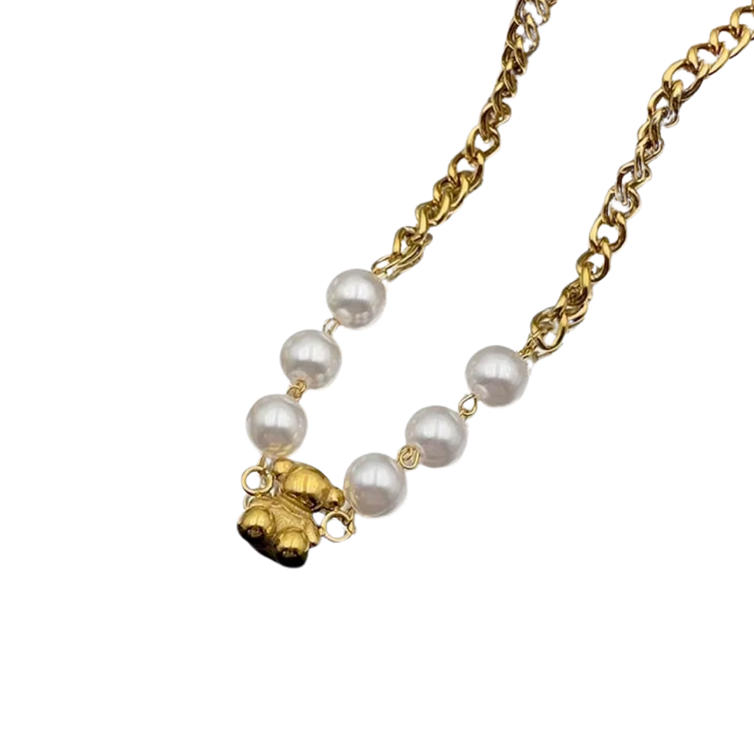 Collar Osito Perla