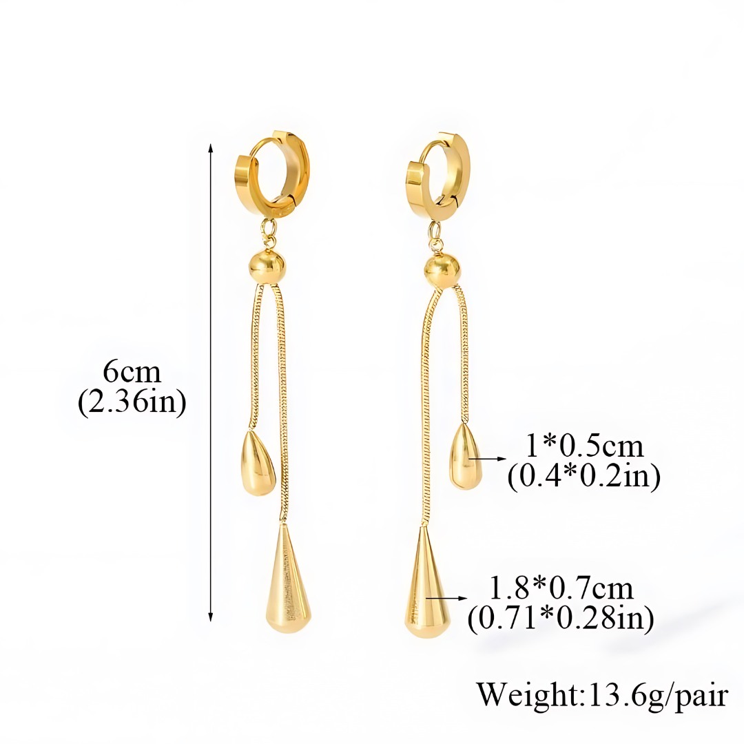 Aretes drop long