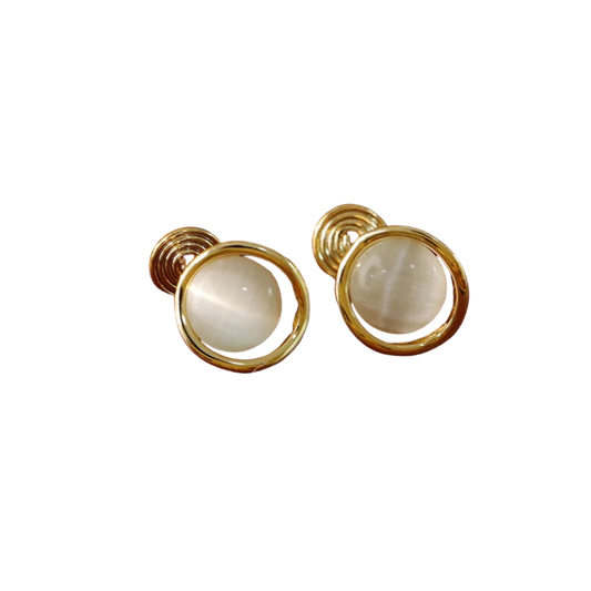 Aretes Clip Blanco