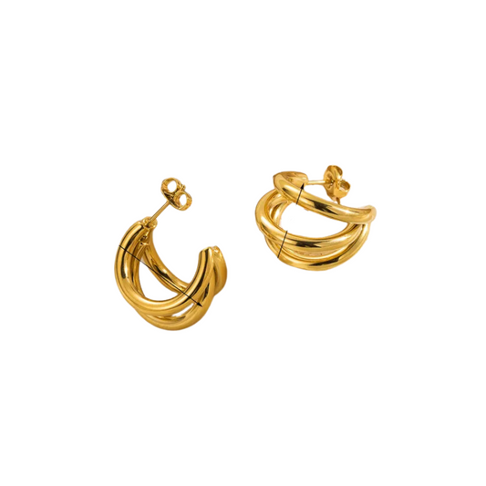 Aretes Triple hoop mini