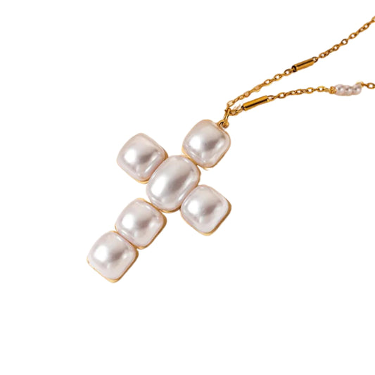 Collar Pearl Cross