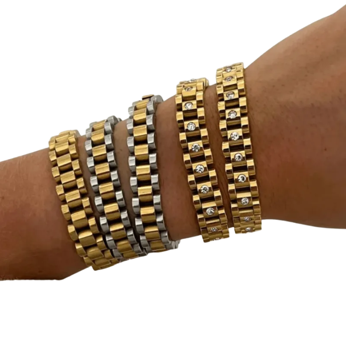 Pulsera Rolex Zirconia
