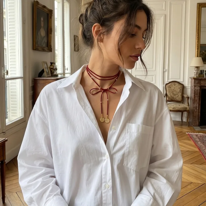 Collar Bow Red