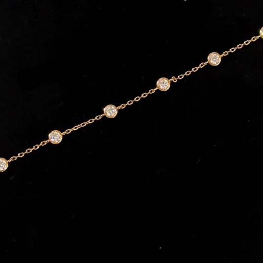 SS Pulsera Zircon Mini