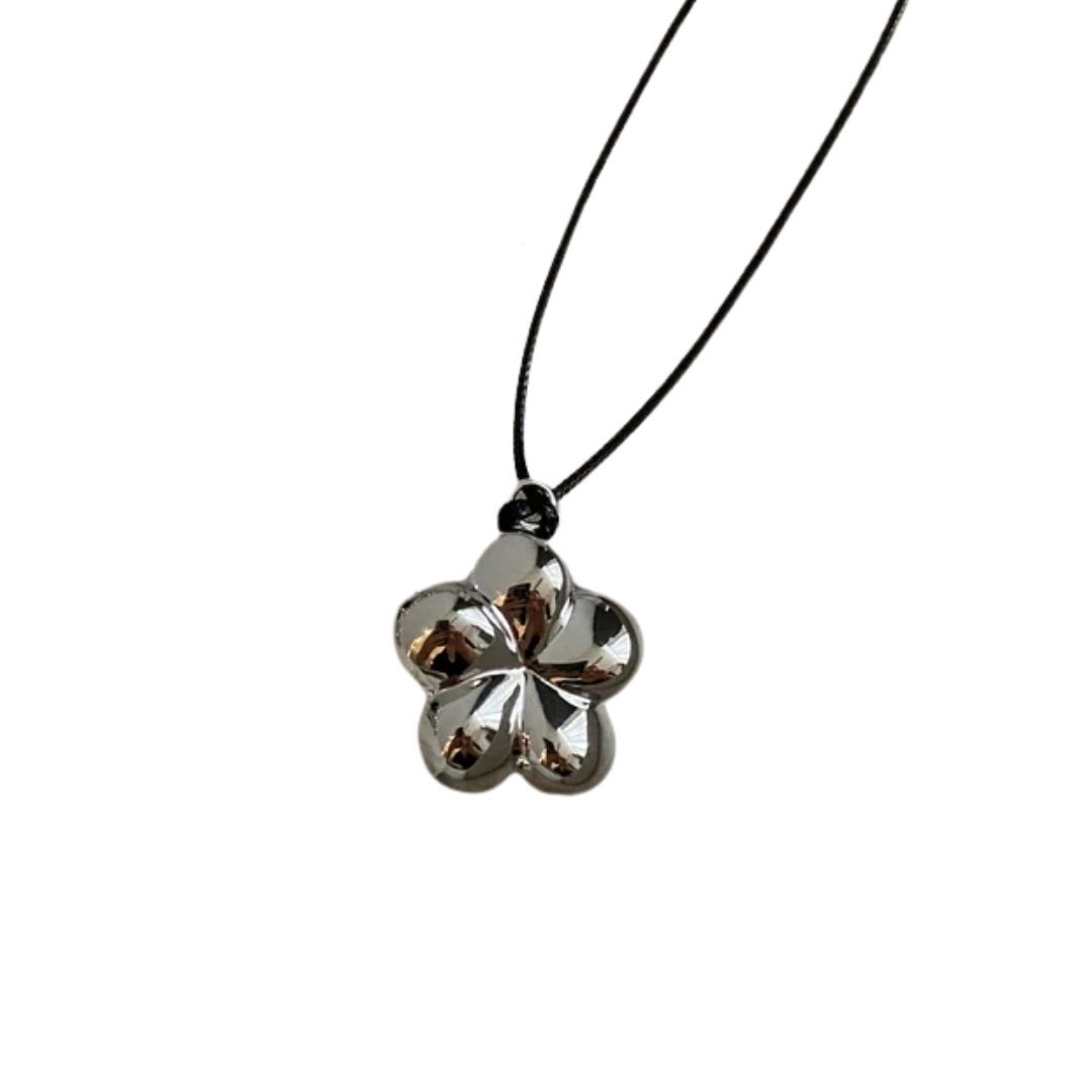 Collar Flor Plata