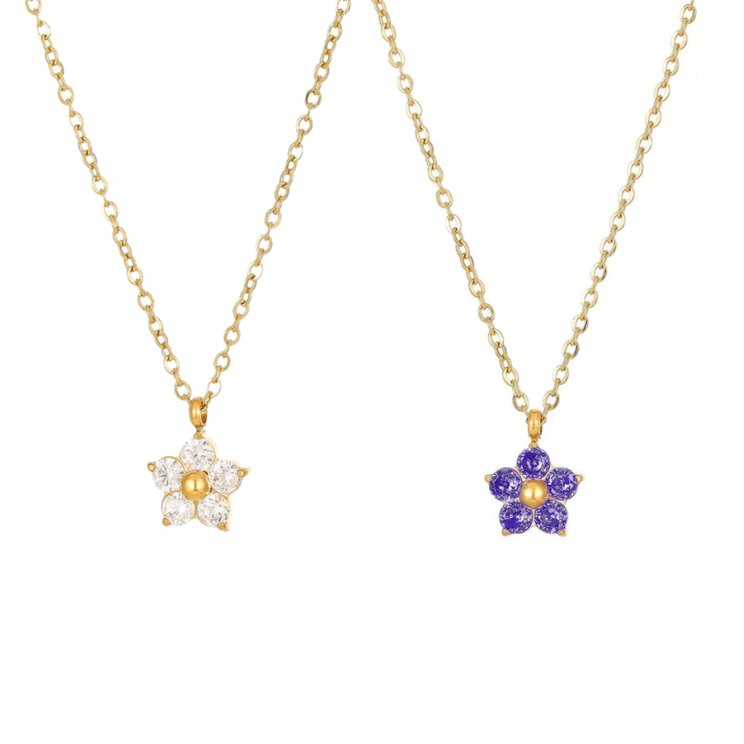 Collar Cristal Flor