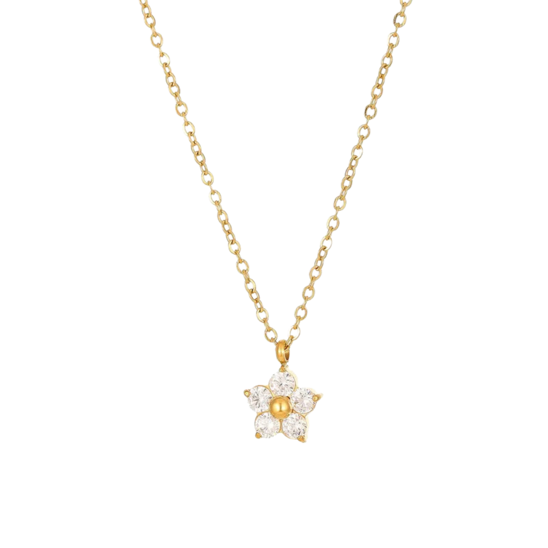 Collar Cristal Flor