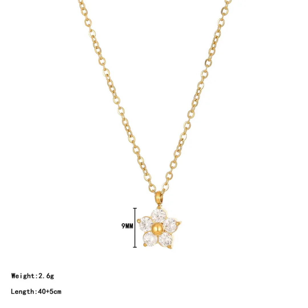 Collar Cristal Flor