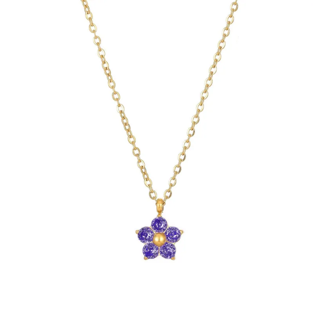 Collar Cristal Flor