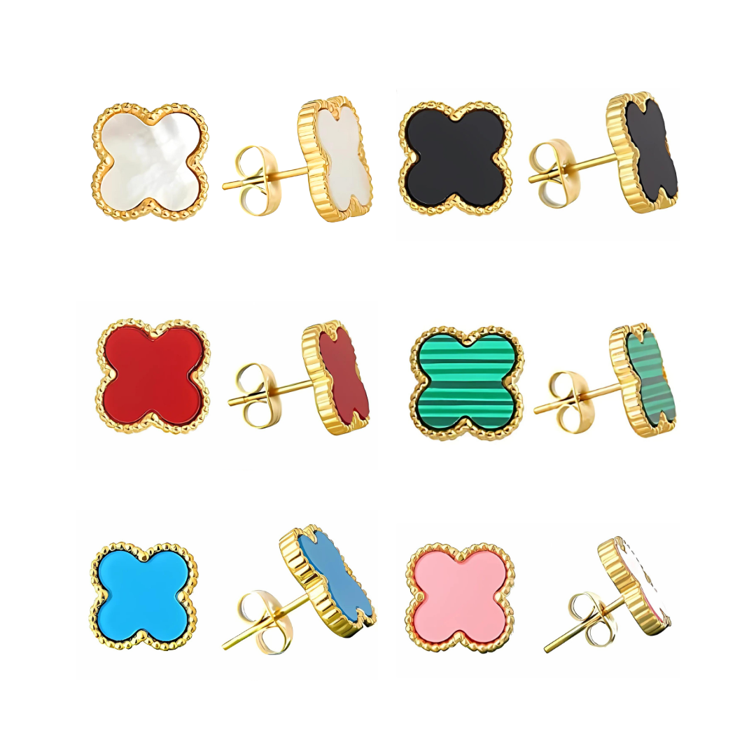 Aretes Trebol Colores