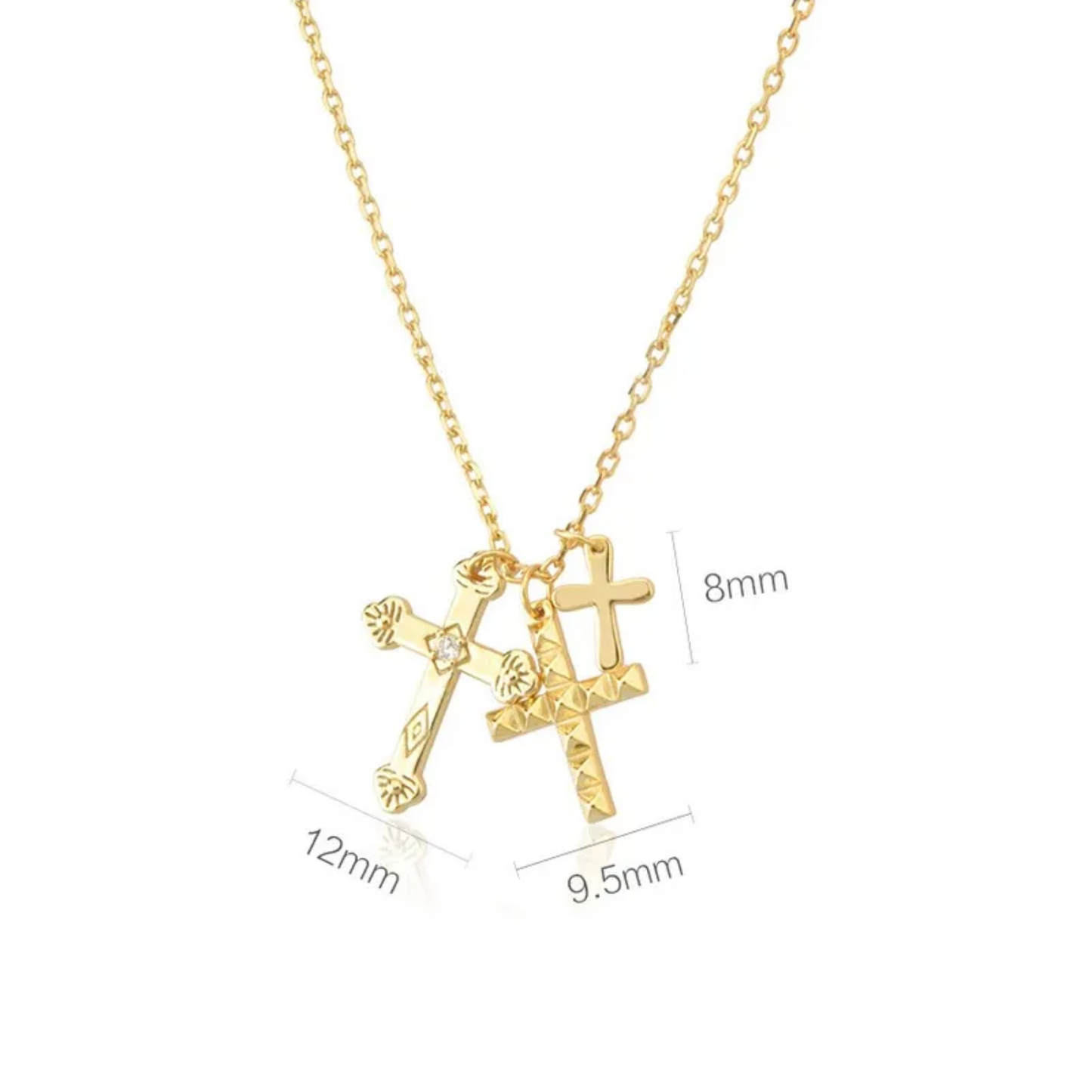 SS Collar Triple Cruz
