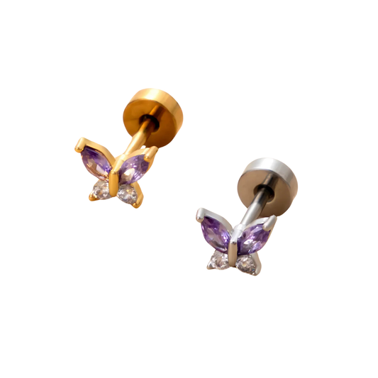 Piercing Mariposa Morada