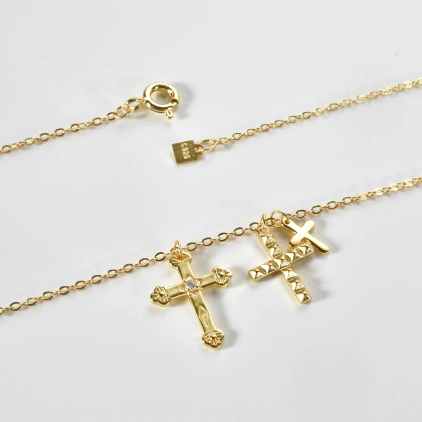 SS Collar Triple Cruz