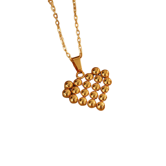 Collar Corazon Bolita
