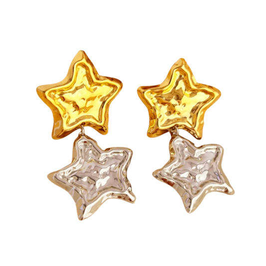 Aretes Estrella Doble