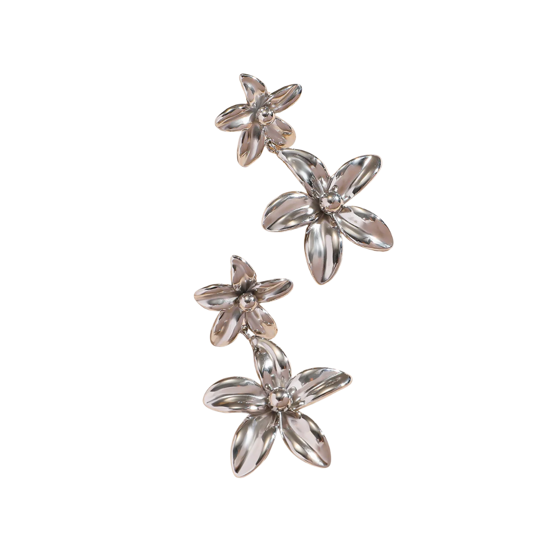 Aretes Double Flower