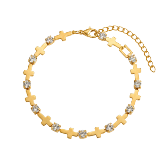 Pulsera Cross Zirconias