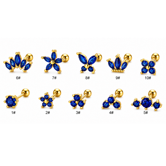Piercings Coleccion Azul Marino