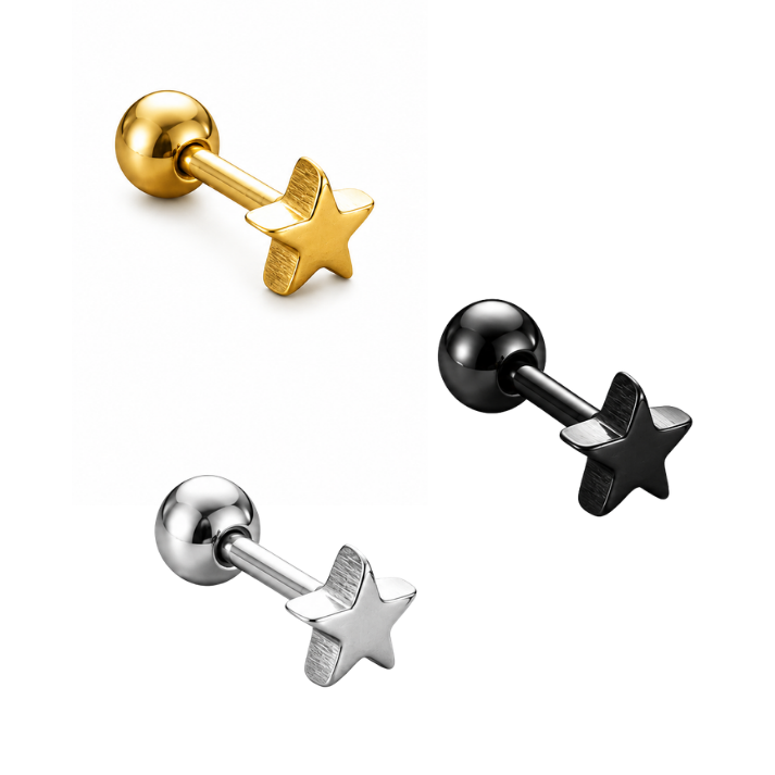 Piercing Estrella 3D