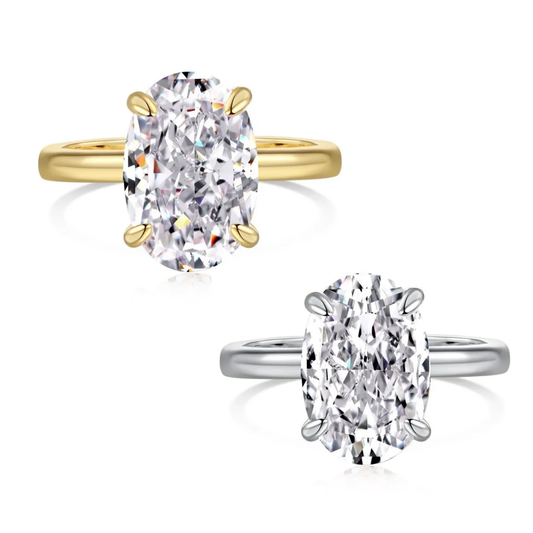 SS Anillo Compromiso Oval