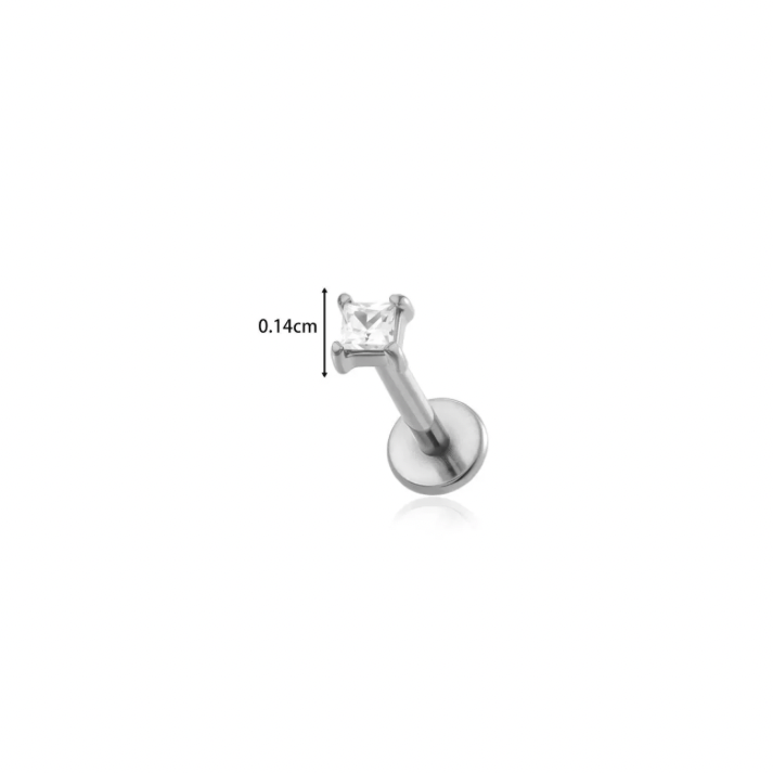 Piercing Flat Cuadrado