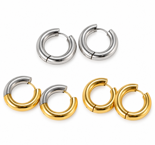 Aretes Bold Hoops