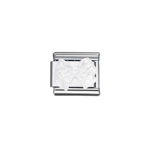 IB Charm moño blanco