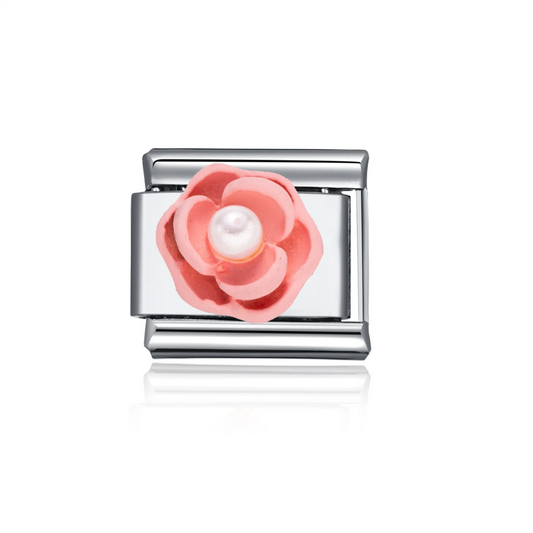 IB Charm Flor Rosa Perla
