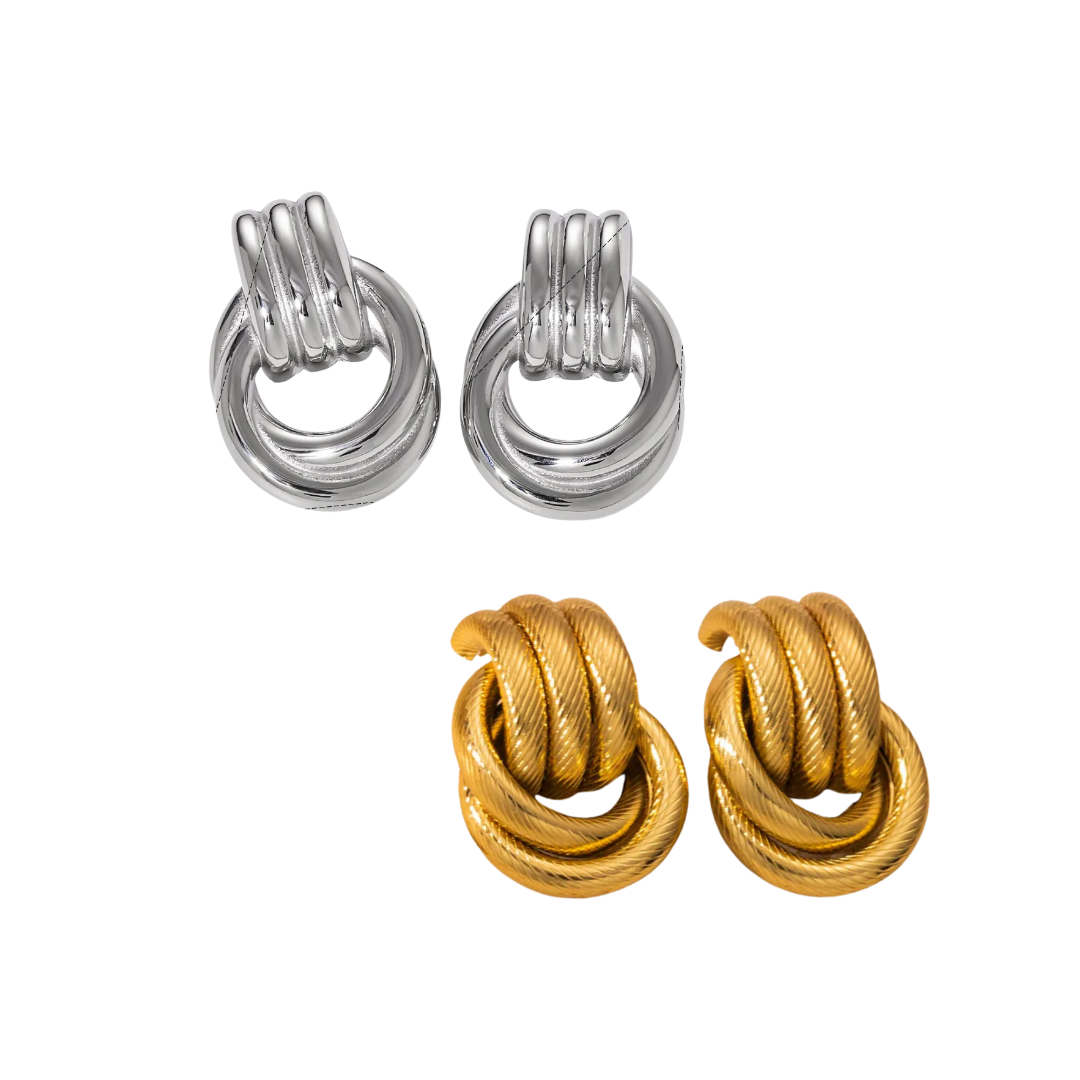 Aretes Onda Chunky