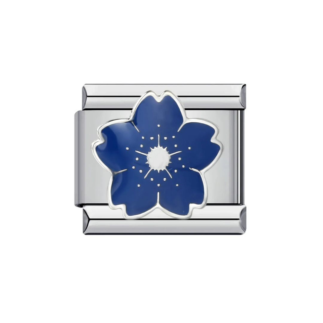 IB Charm Flor azul marino