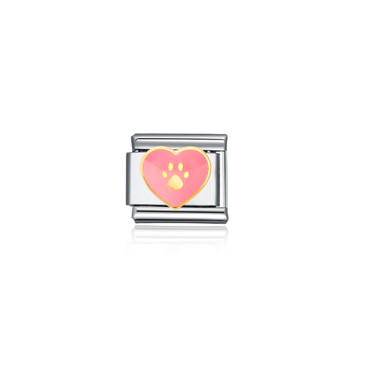 IB Charm paw rosa
