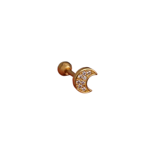 Piercing luna grande zirconias