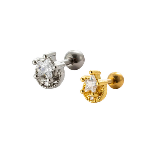 Piercing luna y estrella