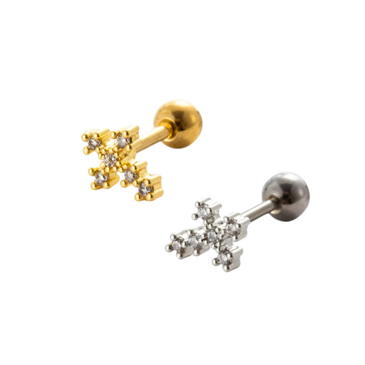 Piercing Cruz Dot Zircon